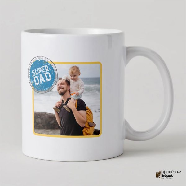 Super Dad fényképes bögre